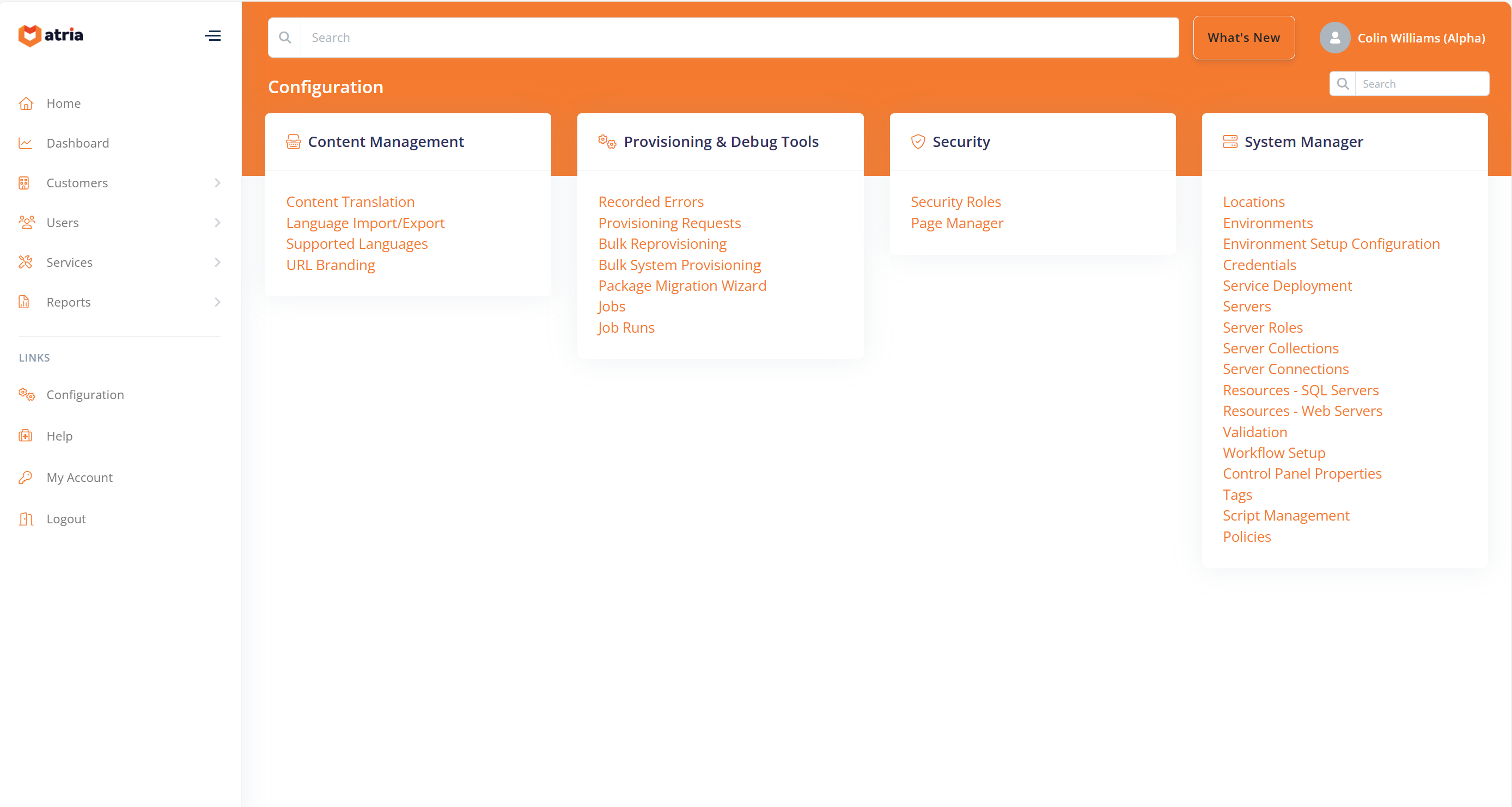 Service Configuration