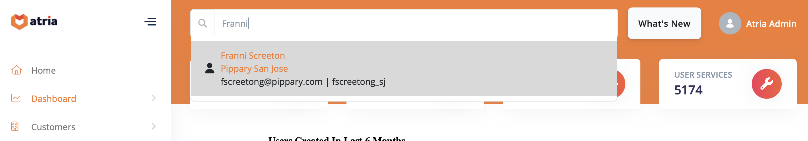 Global search for users across multiple tenants