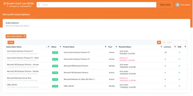 New Commerce Experience Subscriptions